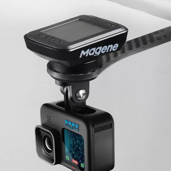 Support pour ordinateur de vélo - Compatible avec Garmin Bryton - Avec support inférieur intégré - Compatible avec la caméra GoPro Support pour ordinateur de vélo - Compatible avec Garmin Bryton - Avec support inférieur intégré - Compatible avec la caméra GoPro