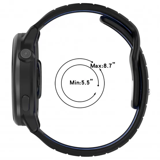 INF Garmin Vivoactive HR Bracelet Silicone Noir